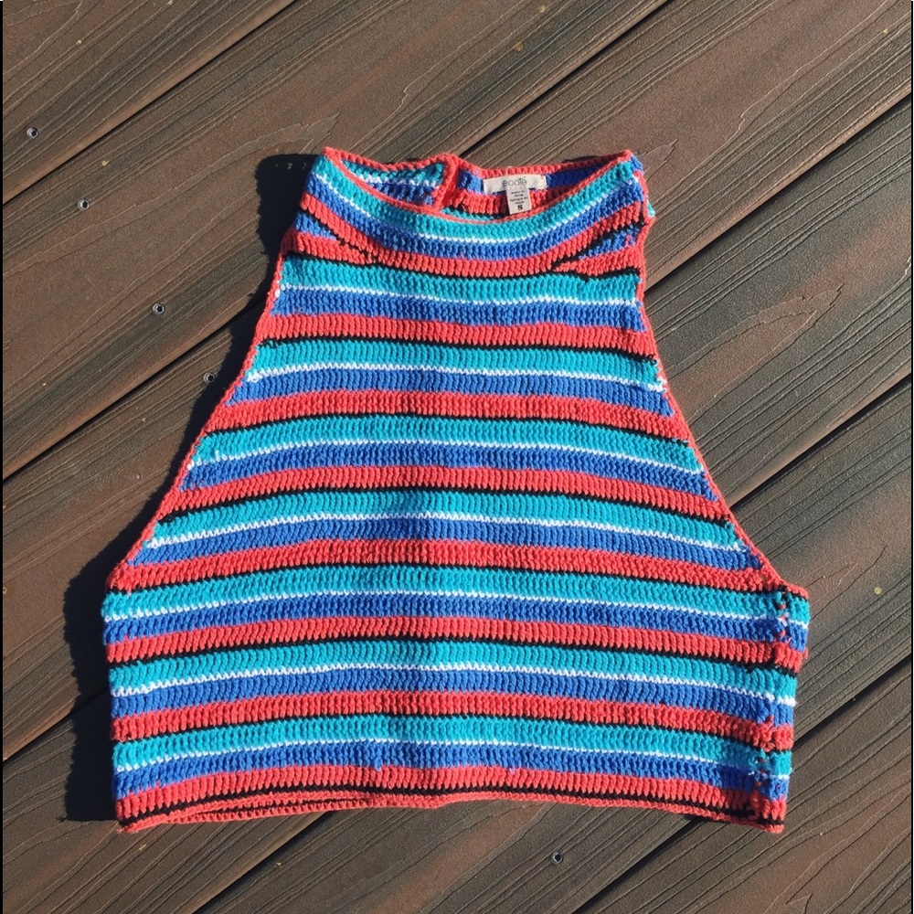 Urban Outfitters Rainbow Crop Top